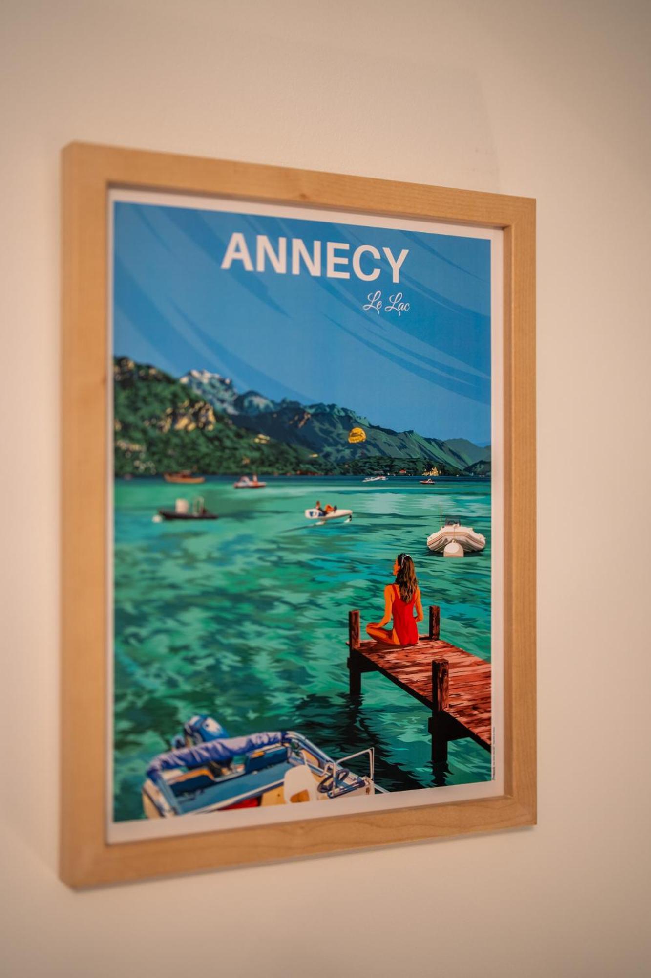 Charmant Appartement A 5 Minutes A Pied De La Vielle Ville Annecy Avec Parking Prive Экстерьер фото